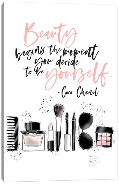 Be Yourself Canvas Art Print - Make-Up