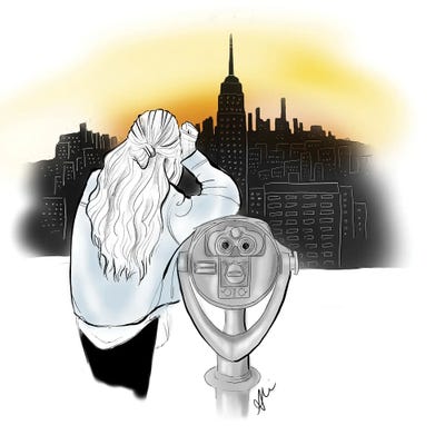 New York by Alison Petrie framed wall art