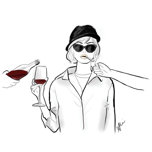 Eyewear: Cigs And Wine by Alison Petrie