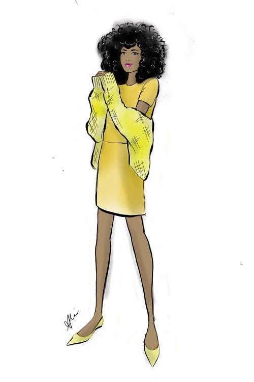 Yellow Chic by Alison Petrie wall art