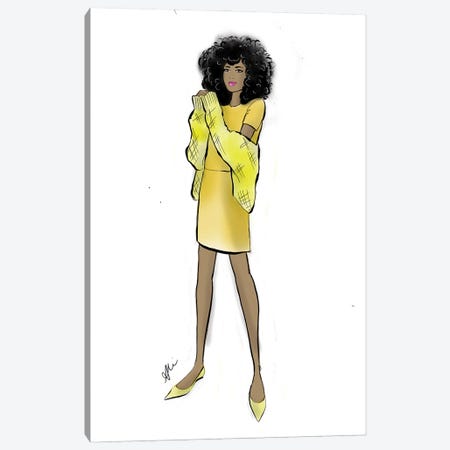 Yellow Chic Canvas Print #ASN73} by Alison Petrie Art Print