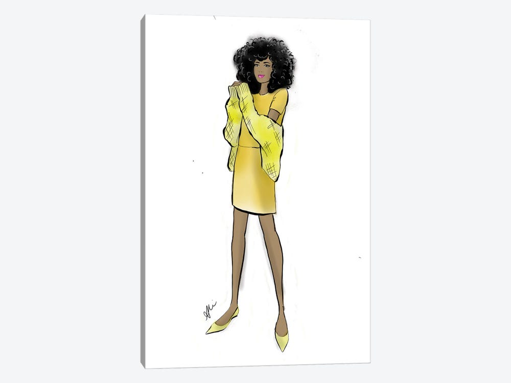 Yellow Chic by Alison Petrie 1-piece Canvas Print