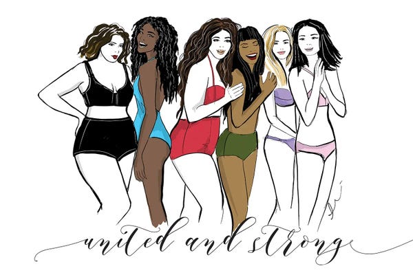 Women's Swimsuits: United And Strong by Alison Petrie