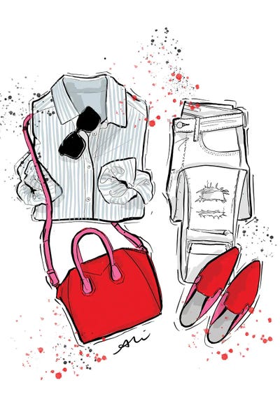 Who What Wear by Alison Petrie framed canvas print