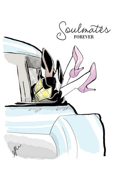 Soulmates by Alison Petrie canvas print