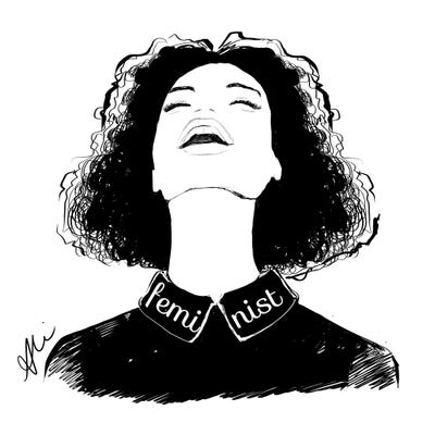 Feminist by Alison Petrie canvas print