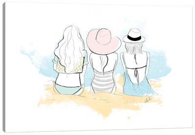 Friendship Canvas Art Print - Women's Swimsuit & Bikini Art
