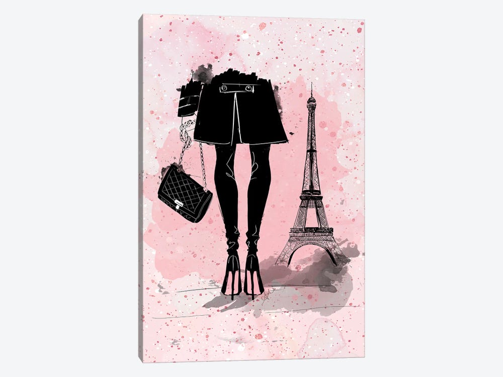 Pink In Paris by Alison Petrie 1-piece Canvas Print