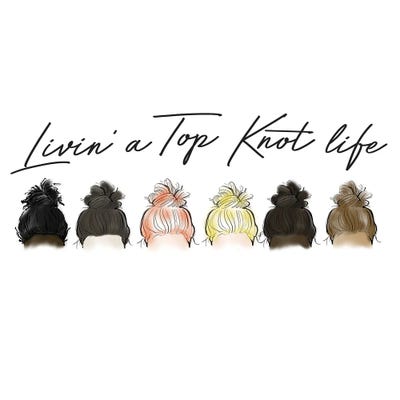 Top Knot Life by Alison Petrie framed wall art