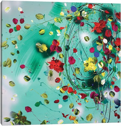 Floral Fusion Canvas Art Print - Anastassia Skopp