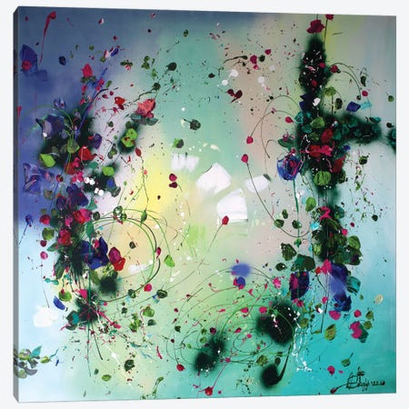 Flower Waterfalls Canvas Print #ASP46} by Anastassia Skopp Canvas Print