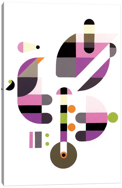 Concerto For Birds Canvas Art Print - Abstract Shapes & Patterns