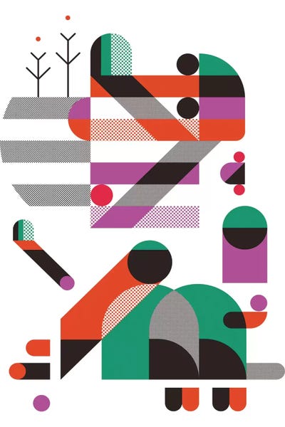 My Mind Is Like A Platform Game I by Antony Squizzato framed wall art