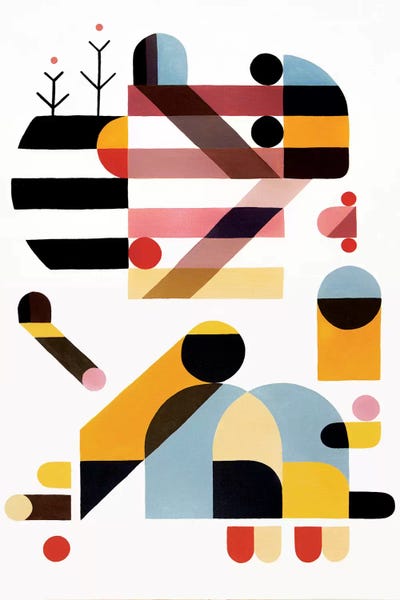 My Mind Is Like A Platform Game II by Antony Squizzato framed wall art