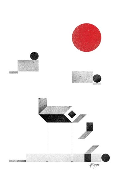 Openspace I by Antony Squizzato framed wall art