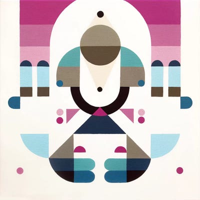 Rainbow Island by Antony Squizzato framed wall art