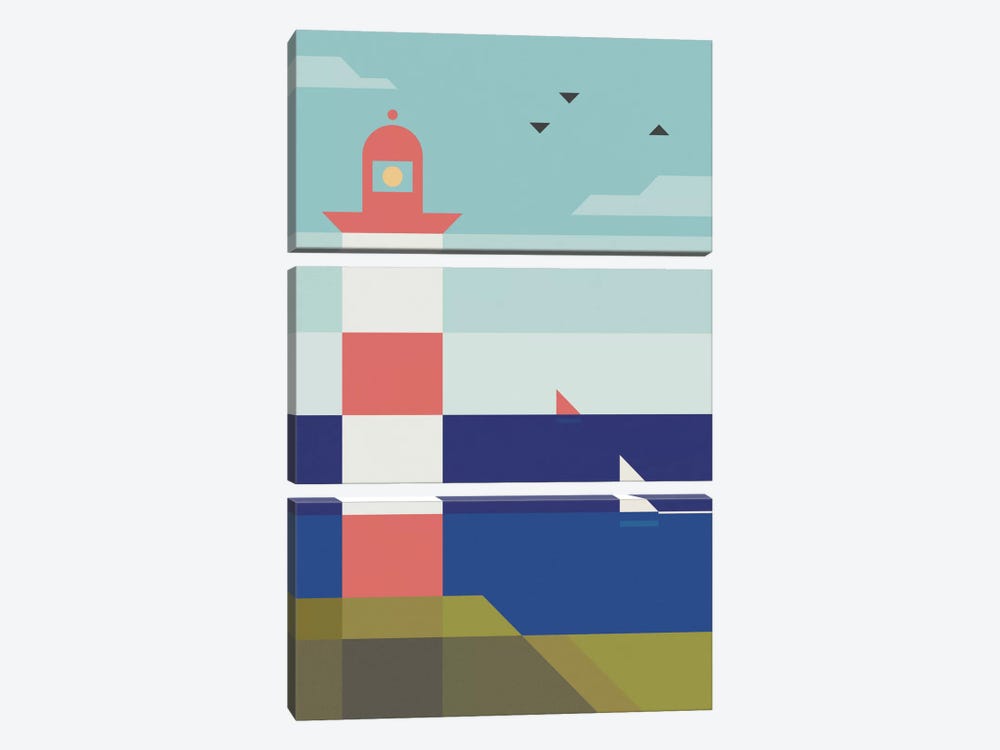 Lighthouse by Antony Squizzato 3-piece Canvas Art Print