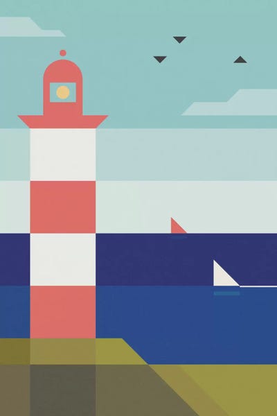 Kids Nautical Art: Lighthouse by Antony Squizzato