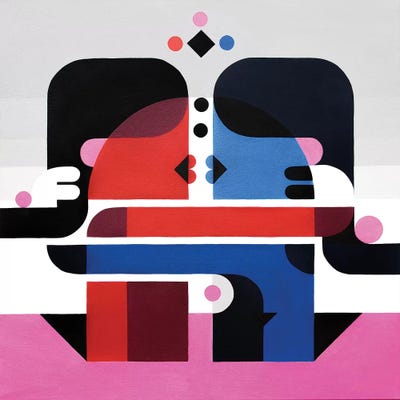 The Kiss by Antony Squizzato canvas print