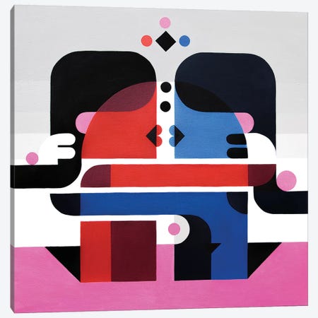 The Kiss Canvas Print #ASQ33} by Antony Squizzato Canvas Art