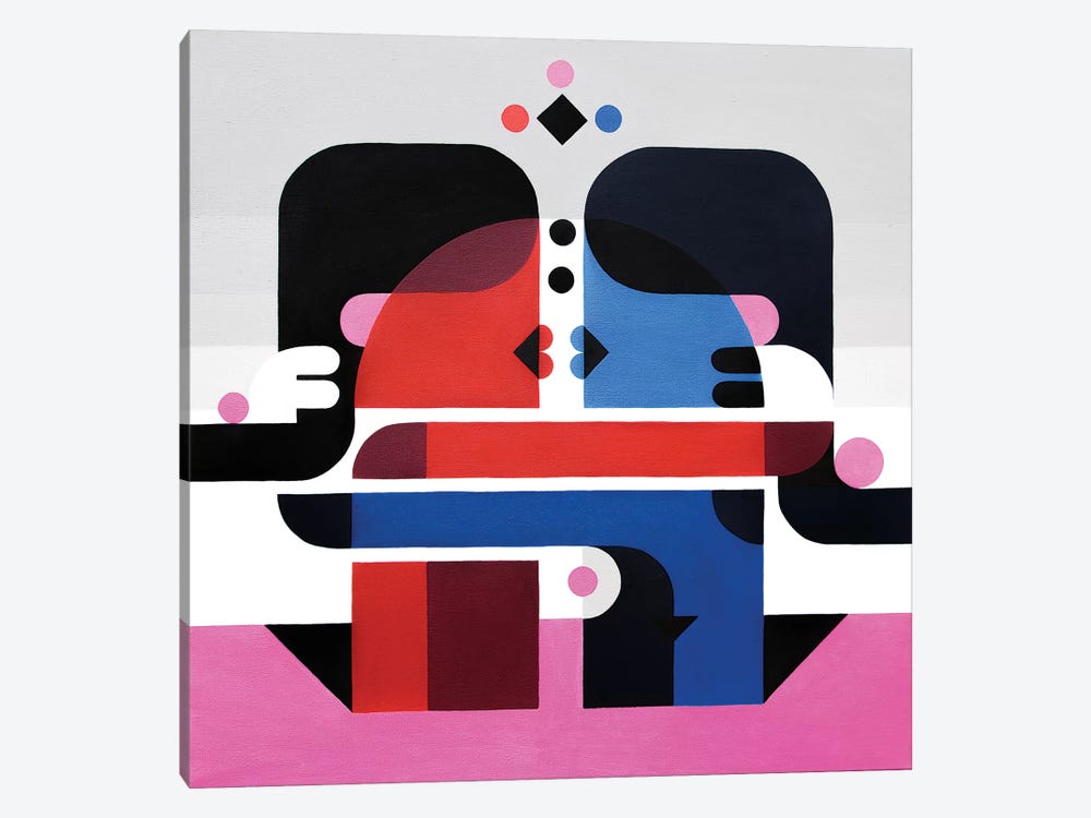 The Kiss by Antony Squizzato 1-piece Canvas Art