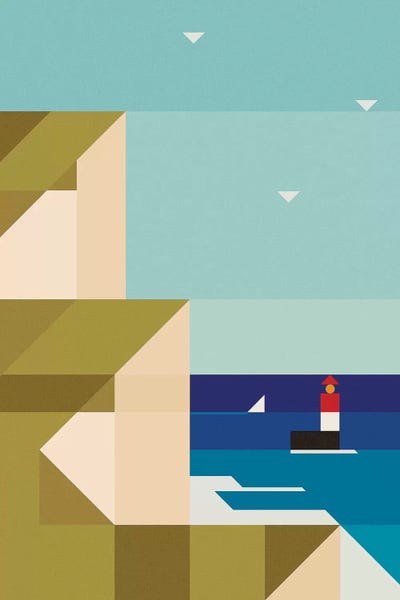 Kids Nautical Art: Sea Cliffs by Antony Squizzato