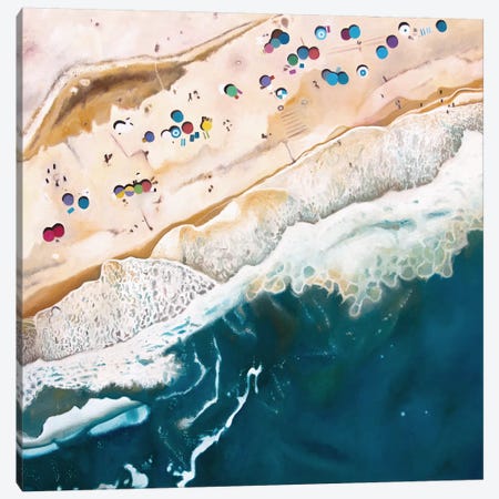 Long Island Beach Canvas Print #ASQ3} by Antony Squizzato Canvas Print