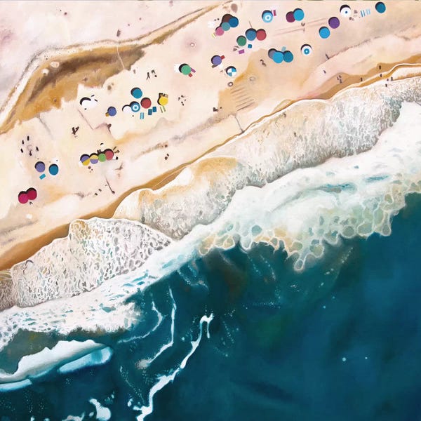 Large Coastal Art - Canvas Prints: Long Island Beach by Antony Squizzato