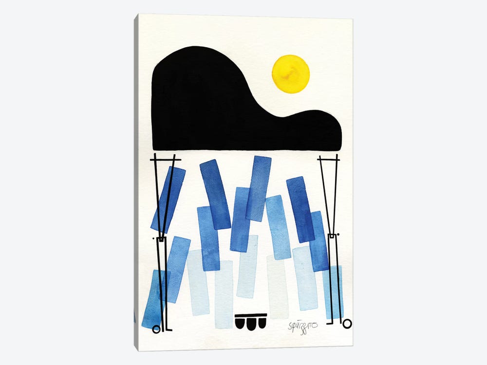 Blues Notes by Antony Squizzato 1-piece Canvas Artwork