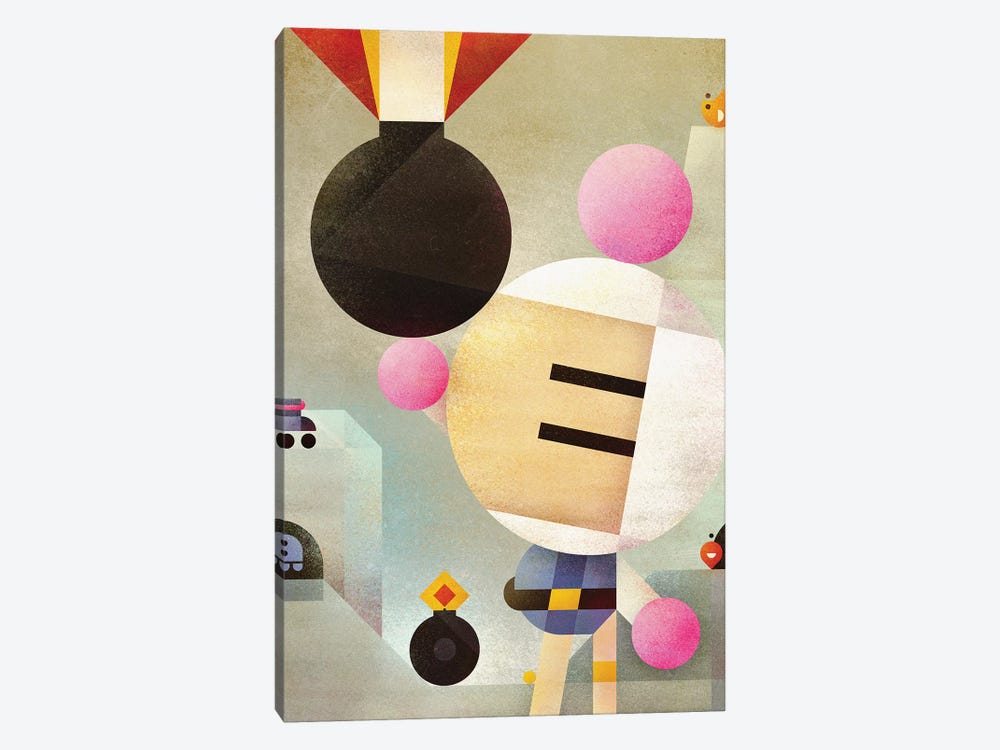 Bomberman by Antony Squizzato 1-piece Art Print