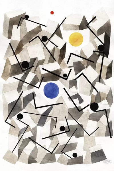 Moon Games by Antony Squizzato framed wall art