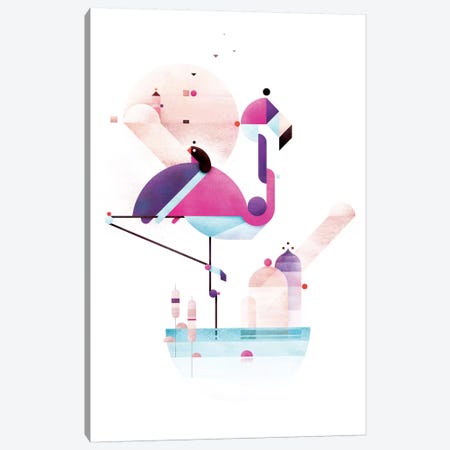 Placido Flamingo Canvas Print #ASQ6} by Antony Squizzato Canvas Art