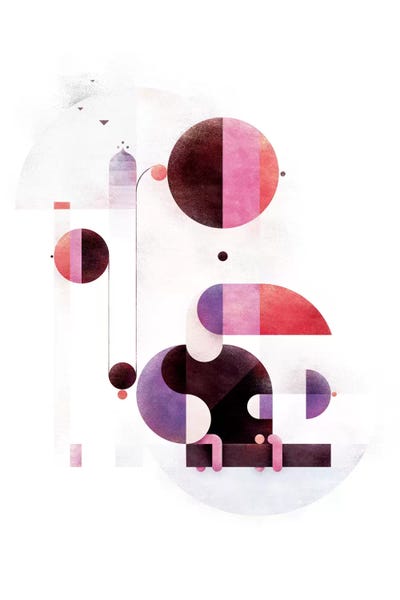 Rainbow Swinger by Antony Squizzato framed wall art