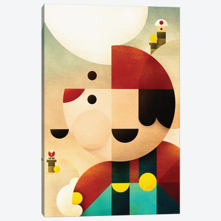 Super Mario Canvas Print #ASQ70} by Antony Squizzato Canvas Art