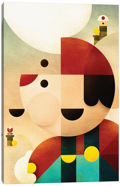 Super Mario Canvas Art Print - Antony Squizzato