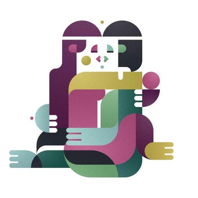 A Kiss, Face To Face by Antony Squizzato framed wall art