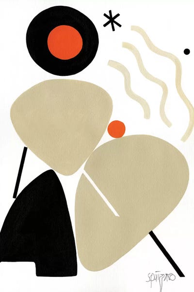 Homme Caillou Pris Par Le Vent by Antony Squizzato framed wall art