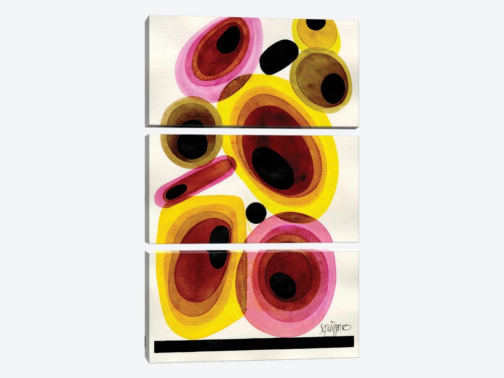 Release by Antony Squizzato 3-piece Canvas Art Print