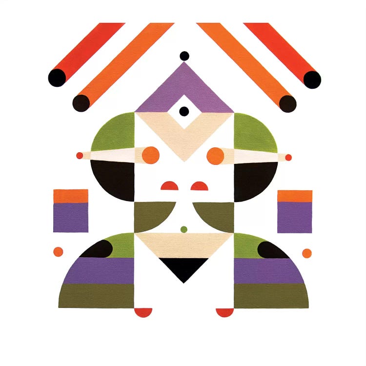 Abstract Girl by Antony Squizzato canvas print