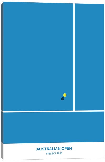 Australian Open Canvas Art Print - Tennis