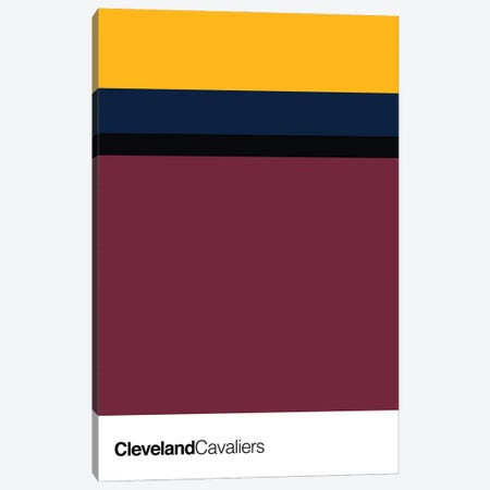 Cleveland Cavaliers Basketball Canvas Print #ASX107} by avesix Canvas Artwork