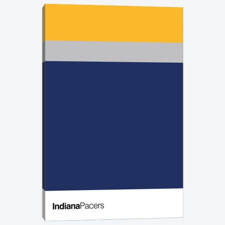 Indiana Pacers Basketball Canvas Print #ASX113} by avesix Canvas Art
