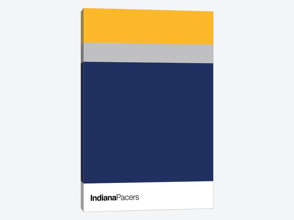Indiana Pacers Basketball by avesix 1-piece Canvas Art