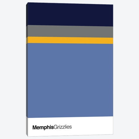 Memphis Grizzlies Basketball Canvas Print #ASX116} by avesix Canvas Art Print