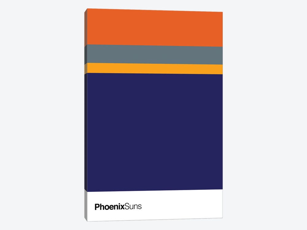 Phoenix Suns Basketball by avesix 1-piece Canvas Art Print