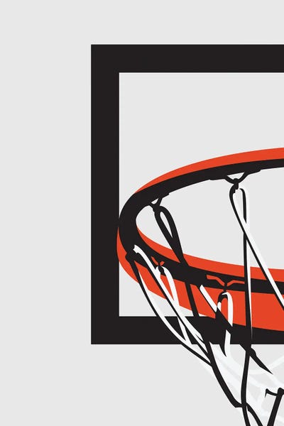 Basketball Hoop by avesix framed wall art