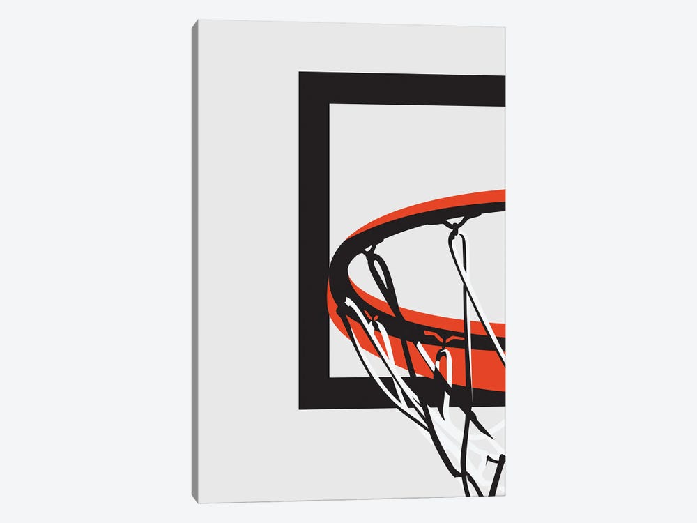 Basketball Hoop by avesix 1-piece Canvas Art Print