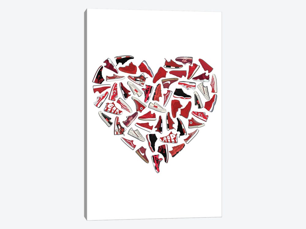 Sneaker Heart by avesix 1-piece Canvas Artwork