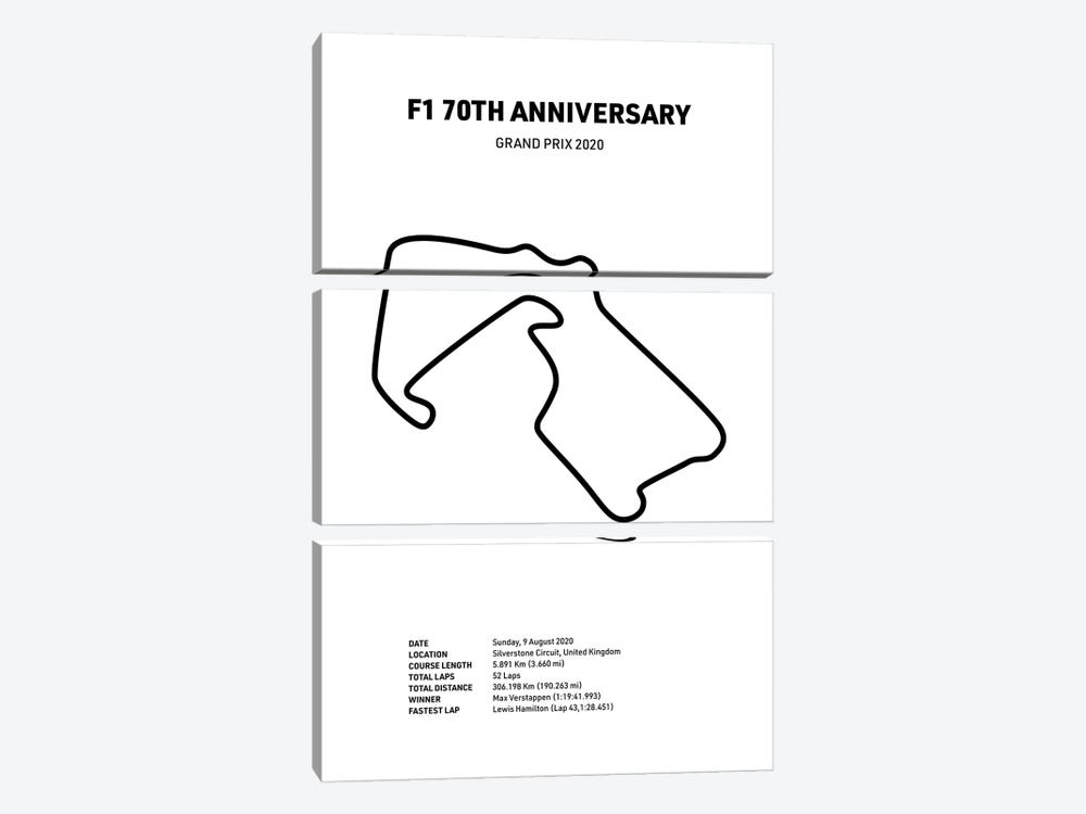 Formula 1 70th Anniversary (White) by avesix 3-piece Canvas Art