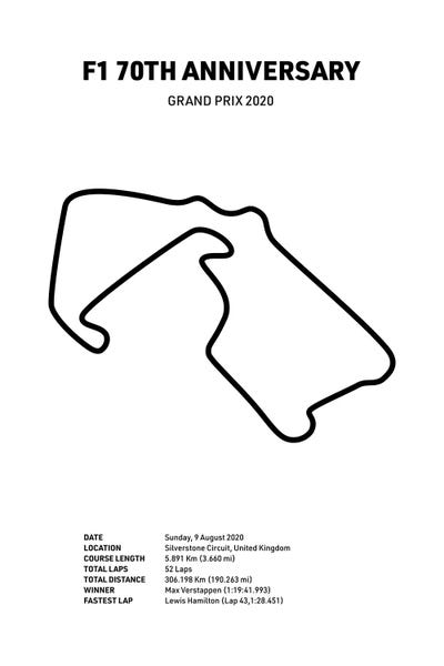 Formula 1 70th Anniversary (White)